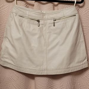 Vintage leather mini skirt